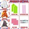 32 Pcs Magnetic Diamond Painting Interchangeable Standing Posture Gnome Decor DIY Seasonal Gnome Sign Holiday Tiered Tray Decoration with Magnet Pieces for Home Office Desk (Classic)